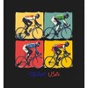 Team USA Cycling Vector Art Adult Long Sleeve Hoodie - 2 of 2