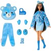 Barbie Cutie Reveal Care Bears Series Doll & Accessories in Grumpy Bear Plush Costume, 10 Surprises - 3 of 4