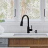 WOWOW Elegant Stainless Steel Single Handle Pull Down Sprayer Kitchen Faucet with Soap Dispenser - 2 of 4