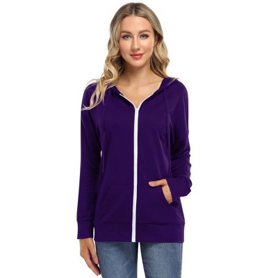 WhizMax Women's Fashion Hooded Zip-Up Sweatshirt