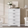 Dresser for Bedroom with 5/6 Drawers, Tall Wood Drawer Dresser Chest of Drawers for Closet - 3 of 4