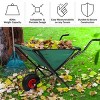 Pure Garden 80lb Capacity Collapsible Steel Wheelbarrow Green: No Assembly, Pneumatic Tire, 9.6 Volume, 31" H - 3 of 4