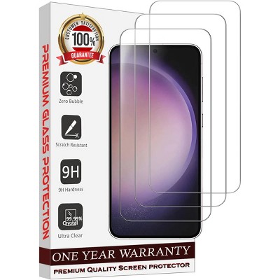 Entronix Clear Screen Protector Compatible with Galaxy S25 Plus - 3 Piece Combo