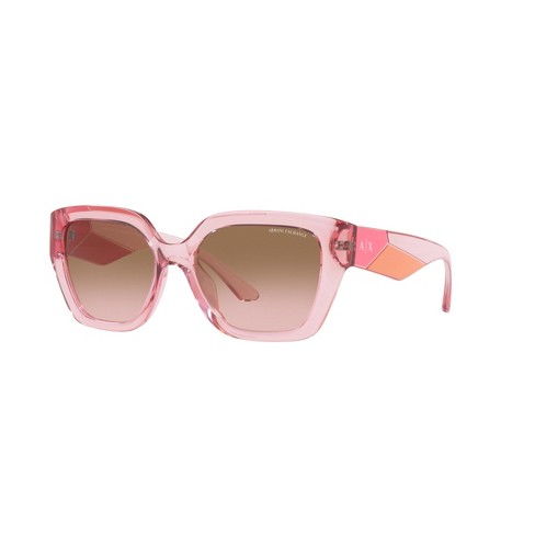 Armani Exchange Ax4125su 54mm Woman Rectangle Sunglasses Pink Gradient ...