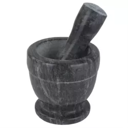 Home Basics Marble Mortar and Pestle