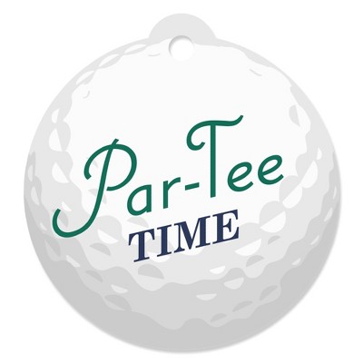 Big Dot of Happiness Par-Tee Time - Golf - Birthday or Retirement Party Favor Gift Tags (Set of 20)