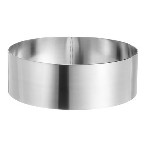 Unique Bargains Stainless Steel Seamless Nonstick Mirror Coating Round Cake Ring - 1 of 4