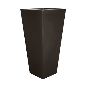 Tusco Products Cosmopolitan Tall Square Plastic Indoor/Outdoor Planter - 1 of 3