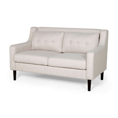 NicBex 58 Inch Tufted Back Loveseat Sofa,2-Seater Couch with Removable Cover for Living Room,Small Space,Office,Apartment