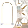 Karl Home 18.9'' W x 39.37'' D Gold Wedding Iron Arbor - 3 of 4