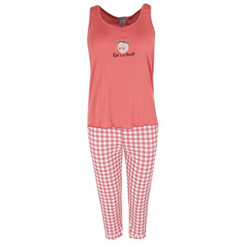 Breathable Tank and Capri Set with Vented Sides - Soft Pink