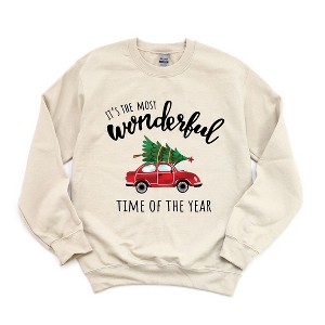Simply Sage Market Women's Graphic Sweatshirt It's The Most Wonderful Time Car - 1 of 4