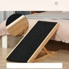 VisioGear Foldable Elevated Pet Ramp with Adjustable Height for Dogs, Cats, Rabbits, Black, 35.5"*15.75"*24" - 4 of 4