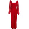 QUIZ Women's Scuba Crepe Chiffon Sleeve Jumpsuit - 4 of 4