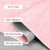 Modern Abstract Washable Rug - Thin Foldable Non-Slip TPR Backing Soft Low Pile Non-Shedding Carpet for Living Room Bedroom Minimalist Floor Mat - 3 of 4