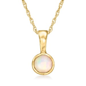 Pure Collection by Ross-Simons Opal Pendant Necklace in 14kt Yellow Gold - 1 of 4