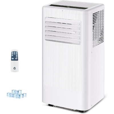8000 BTU Portable Air Conditioner with Dehumidifier & Fan，Cools Rooms up to 420 Sq. Ft., Remote Control, LED Display