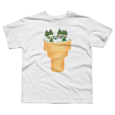Boy's Design By Humans Sno-Cone By BullShirtCo T-Shirt