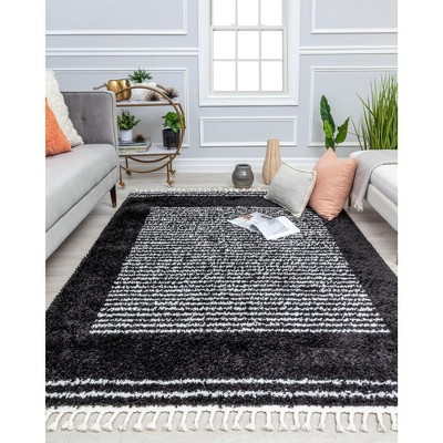 Rugs America Bennett BT35A Shag Stripe Area Rug