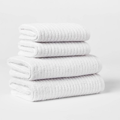Quick Dry Ribbed Bath Towel Set - Threshold™