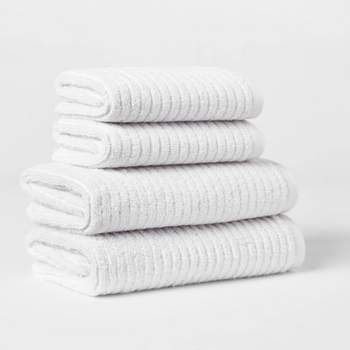 Ogee Bath Towel White - Threshold 1 ct