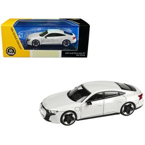 Audi E-tron GT RS Ibis White Metallic 1/64 Diecast Model Car by Paragon Models - 1 of 3