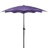 Northlight 8.85ft Outdoor Patio Lotus Umbrella with Hand Crank, Purple - 4 of 4