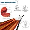 Vivere Double Cotton Hammock, Comfortable Daybed with Wood Frame, 8', Sunset - 2 of 4