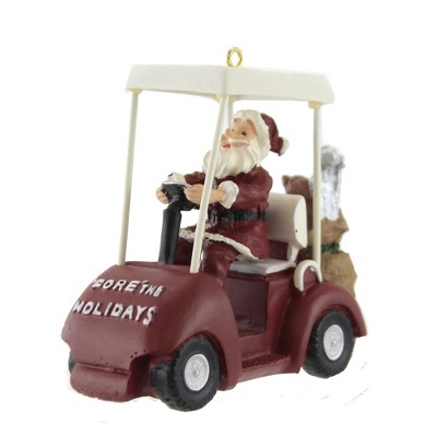 Holiday Ornament 3.5" Fore The Holidays Ornament Golf Santa Sports  -  Tree Ornaments