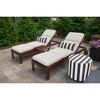 Casual Cushion Stripe Sunbrella Fabric 1-Piece Indoor/Outdoor Lumbar Pillow, 22"W x 9"L - 2 of 4