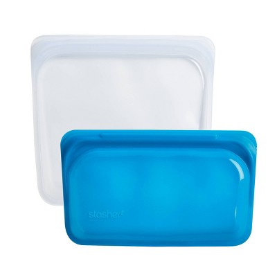 Stasher Sandwich & Snack Duo Container - 2ct