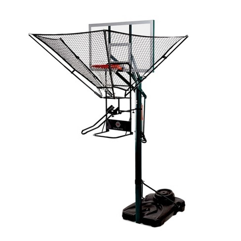 Dr. Dish iC3 Basketball Rebounder with Rotating Return Net and Chute  Trainer for Pole and Wall Mounted Hoops
