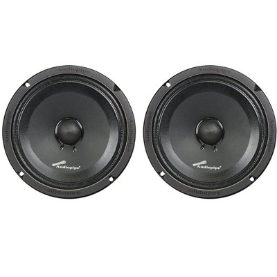  2) Audiopipe APMB-8SB-C 8 Inch 250W Low Mid Frequency Midwoofer Car Loudspeakers 