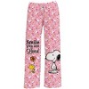 Collections Etc Peanuts Loved Lounge Pants UNISEX PINK MULTI LARGE - 2 of 3