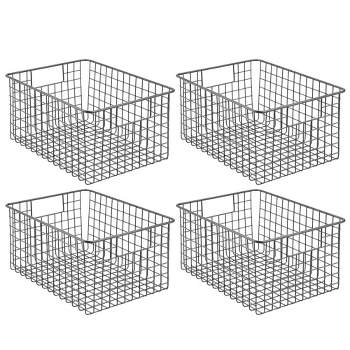 Set Of 3 Storage Bins - Basket Set For Toy, Kitchen, Closet, And Bathroom  Storage - Small, Medium, And Large Shelf Organizers By Home-complete  (brown) : Target