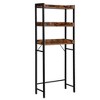 VASAGLE 3-Tier Over-The-Toilet Bathroom Spacesaver Storage Rack Standing Shelf Organizer - 2 of 4