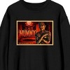 Universal Monsters The Mummy Death Is But The Doorway To New Life Crew Neck Long Sleeve Black Adult Sweatshirt - 2 of 3