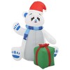 VidaXL Christmas Inflatable Polar Bear LED Indoor and Outdoor 8 ft - 2 of 4