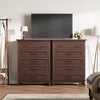 5 Dresser for Bedroom, 41.3" Tall Vertical Drawer Dresser with Storage Freestanding, Wooden Closet Storage Chest for Living Room, Bedroom, Entryway - 3 of 4