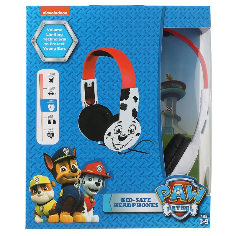 Paw Patrol Kid-Safe Headphones in White and Red, 2 of 7