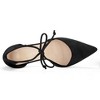 Allegra K Women's Ankle Tie Point Toe High Block Heel Dress Pumps - 4 of 4