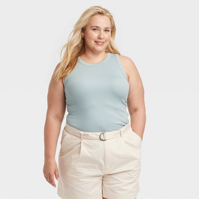 Women's Ribbed Tank Top - A New Day™