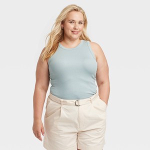 Women's Ribbed Tank Top - A New Day™ - 1 of 3