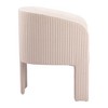 HomeRoots 25" Beige Upholstered Arm Chair - 4 of 4
