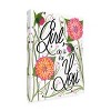 Trademark Fine Art - Marlee Ash Calligraphy & Design Girl Floral Canvas Art - 4 of 4