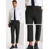 Lars Amadeus Men's Lightweight Two Buttons Pleated Front Dress Pants - 4 of 4