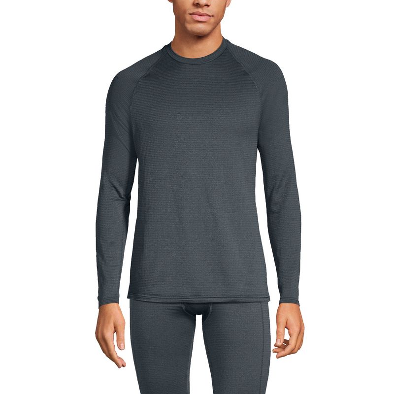 Lands' End Men's Long Sleeve Crew Neck Expedition Thermaskin Long Underwear Top, 1 of 6
