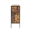Industrial Style Storage Cabinet Chest With 4 Drawer Clothes Organizer For Bedroom Living Room, Rustic Brown - 4 of 4