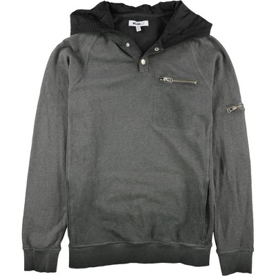 William Rast Mens Fleece Hoodie Sweatshirt