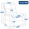 Grungis Chenille Lift Massage Chairs for Elderly,Cozy Recliner Chairs with Massage and Lumbar Heating for Living Room - 3 of 4